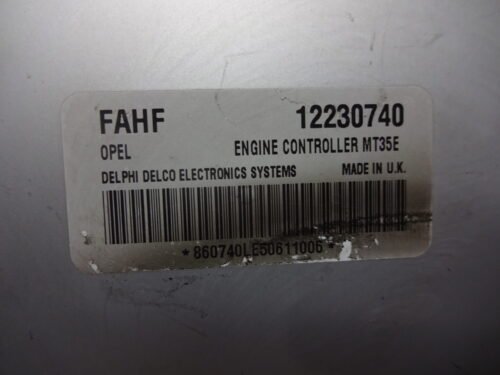 Centralita del motor Opel Astra Vectra Zafira DELPHI FAHF 12230740 MT35E