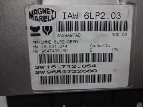 Centralita del motor Peugeot 206 IAW6LP203 IAW 6LP2.03 9647498180 9654722680