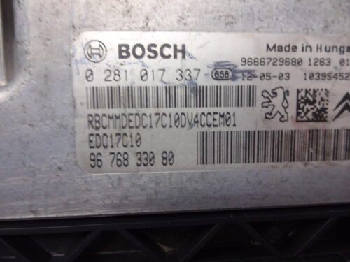 Centralita del motor Peugeot 0281017337 9676833080 EDC17C10