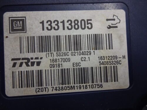 ABS OPEL Insignia 13313805 54085326C 16817009 16312209-H