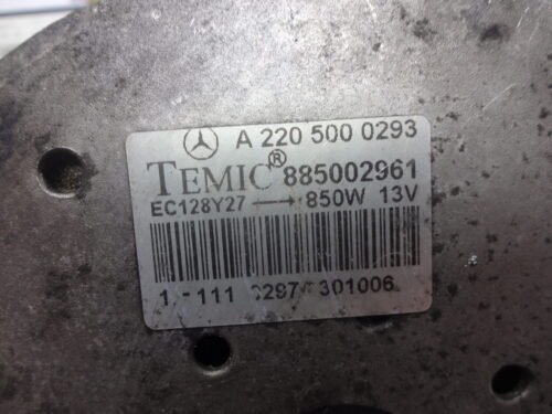 Electroventilador Mercedes-Benz W220 ECL 850W A2205000293 TEMIC ECL 850W 885004125 885002961