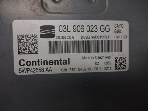 Centralita del motor Seat Leon 03L906023GG 5WP42658AA 03L906023G SIMOS PCR 2.1