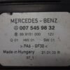 Rele Relais Mercedes-BENZ VITO-VIANO W638 0075459832 007 545 98 32 899151000
