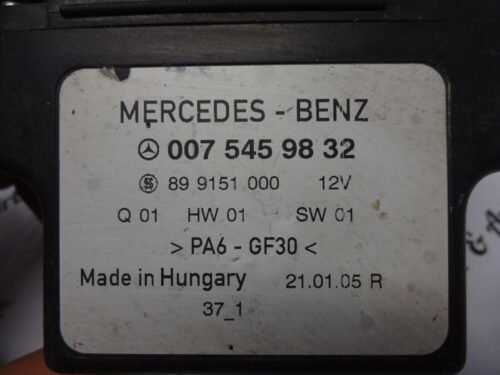 Rele Relais Mercedes-BENZ VITO-VIANO W638 0075459832 007 545 98 32 899151000