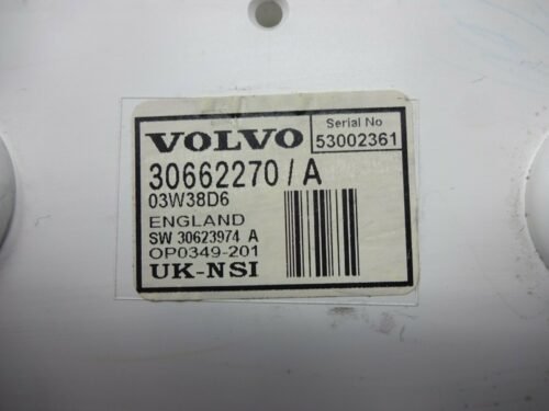 Cuadro de instrumentos Volvo V40 S40 30662270A 30662270 / A 03W38D6 SW 30623974A