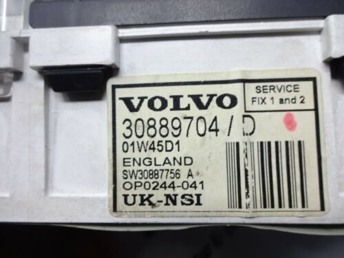 Cuadro de instrumentos VOLVO S40 V40 30889704 / D 30889704D 01W45D1 SW30887756A