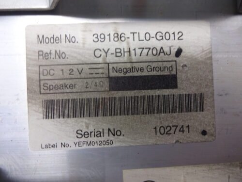 Amplificador Honda Accord 39186TL0G012 39186-TL0-G012 CY-BH1770AJ