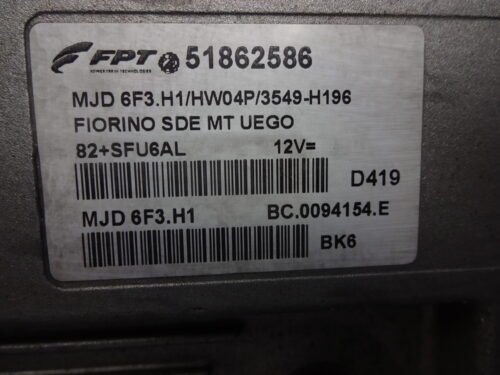 Centralita del motor  FIAT FIORINO 51862586 MJD6F3H1 BC0094154E