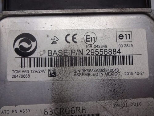 Unidad de control transmisión Allison 29556884 5802026188 63CR06RH