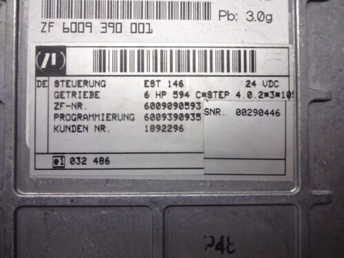 Transmisión controlador Mercedes Scania 0260001041 ZF6009390001 ZF 6009 390 001