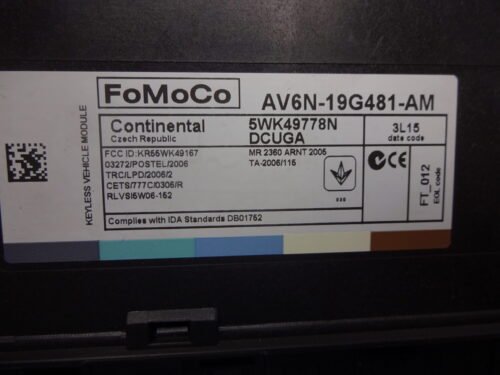 Modulo Electrónico Confort Ford Kuga AV6N19G481AM AV6N-19G481-AM 5WK49778N