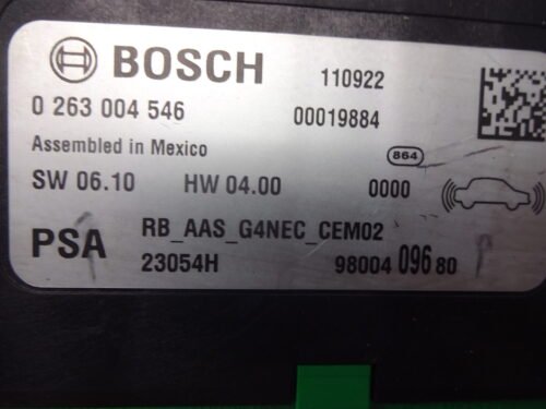 0263004546 9800409680 PSA Módulo de aparcamiento Citroen 0263004546 9800409680 PSA