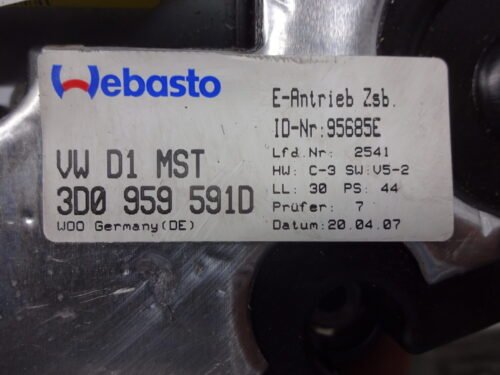 Motor techo  VW Phaeton 3D0959591D 3D5877041