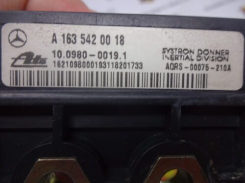 Sensor de guiñada Mercedes A1635422140 A1635420018 10098000191 10098004162
