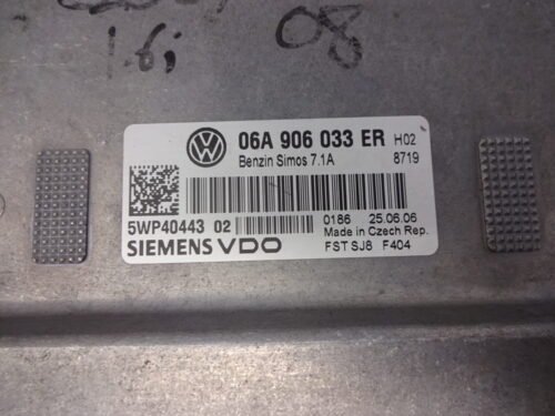 Centralita del motor VW Caddy Touran 06A906033ER 5WP4044302 5WP40443 02