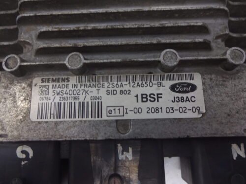 Centralita del motor  FORD 5WS40027KT 5WS40027K-T 2S6A12A650BL 2S6A-12A650-BL