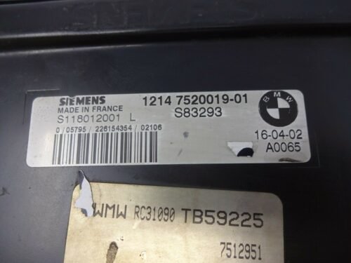 Centralita del motor BMW Mini S118012001L 12147520019-01 1214 7520019-01 7523861