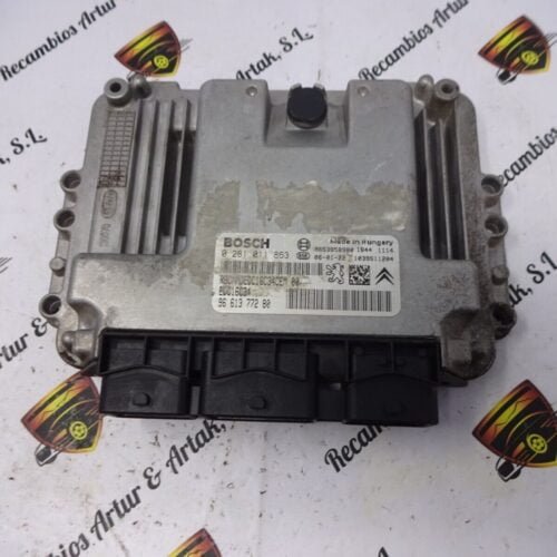 Centralita del motor Peugeot 307 Citroen C4 0281011863 9661377280 EDC16C34 9653958980