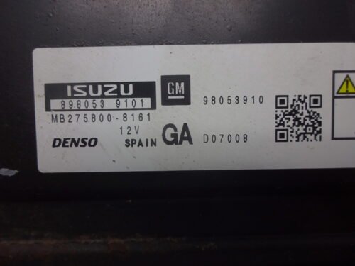 Centralita del motor OPEL Zafira 98053910 MB275800-8161 8980539101