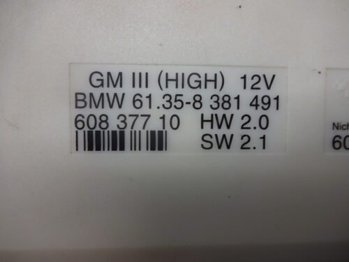 Unidad de control BMW 61358381491 61.35-8381491 60837710