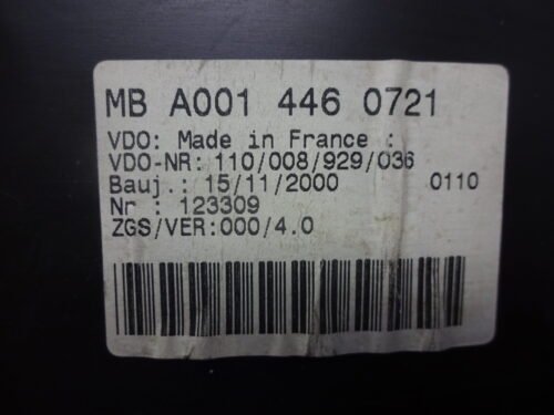 Cuadro de instrumentos Mercedes Sprinter A0014460721 0265451832 110008929036