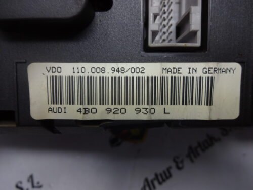 Cuadro de instrumentos  AUDI A6 4B0920930L 110008948002 4BO920930L