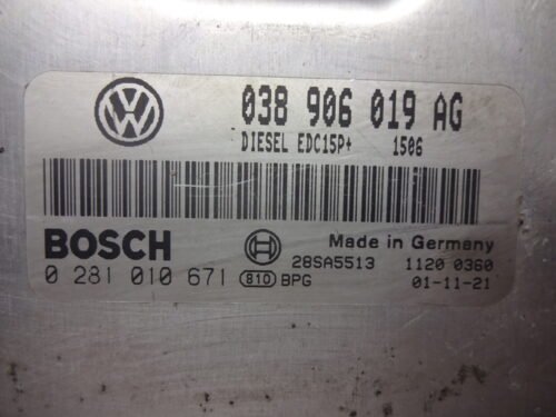Centralita del motor VW Polo 0281010671 038906019AG