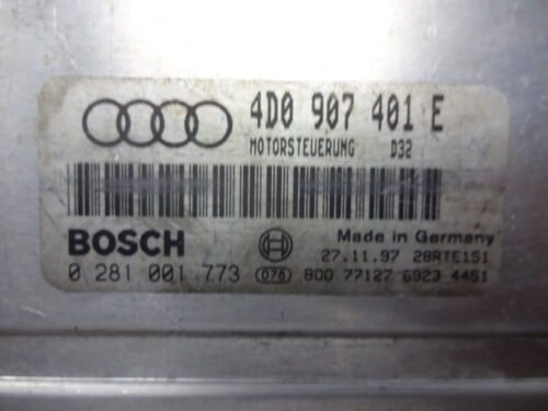 Centralita del motor AUDI A8 0281001773 4D0907401E 4DO907401E