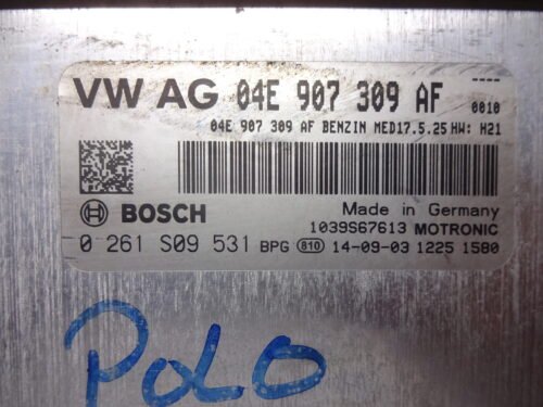 Unidad de control  VW POLO SEAT 04E907309AF 0261S09531 BENZIN