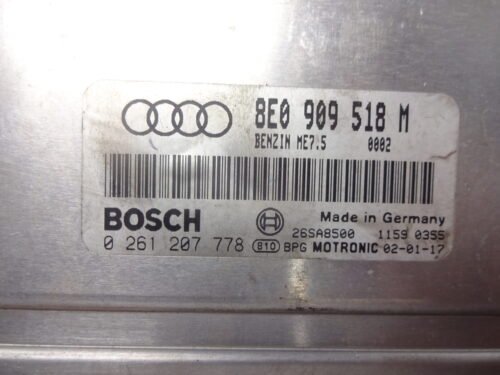 Centralita del motor AUDI A4 0261207778 8E0909518M BENZIN