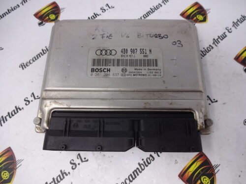Centralita del motor AUDI A6 0261206637 4B0907551N 4BO907551N