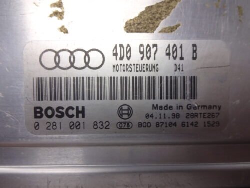 Centralita del motor  AUDI A4 0281001832 4D0907401B 4DO907401B