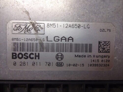 Centralita del motor  Ford Focus 0281011701 8M5112A650LG  8M51-12A650-LG