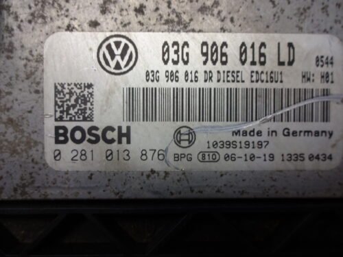 Centralita del motor  VW Golf 03G906016LD 0281013876  03G906016DR