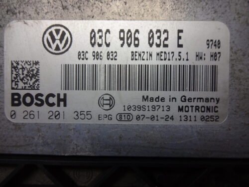 Centralita del motor VW GOLF 03C906032E 0261201355 03C 906 032 E