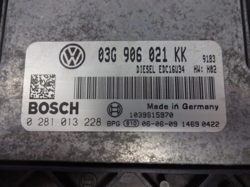 Centralita del motor VW Golf 0281013228 03G906021KK 03G 906 021 KK