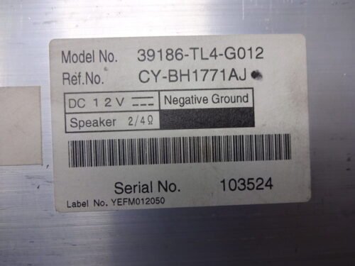 Amplificador  Honda Accord 39186-TL4-G012 39186TL4G012 CY-BH1771AJ