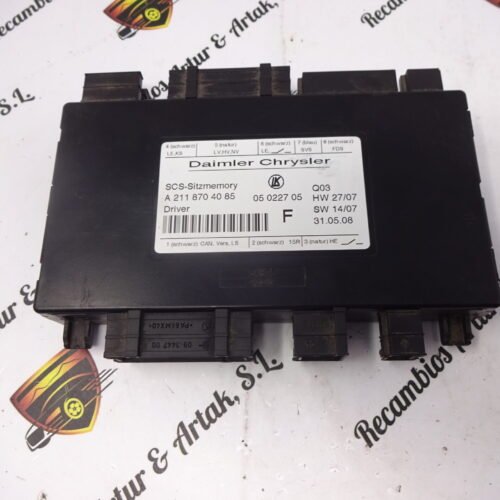 Unidad de control Mercedes Benz Clase SLK W171 A2118704085 05022705