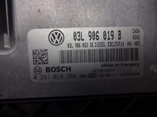 Centralita del motor AUDI Q5 SEAT Exeo 0281016366 03L906019B
