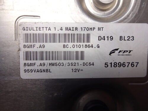 Centralita del motor ALFA ROMEO GIULIETTA 51896767 BC0101864G