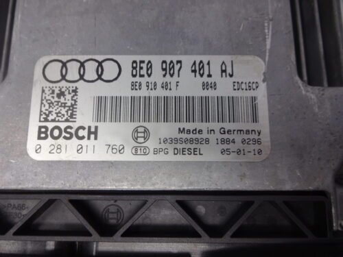 0281011760 8E0907401AJ 8EO907401AJ 8E0910401F Centralita del motor AUDI 0281011760 8E0907401AJ 8EO907401AJ 8E0910401F
