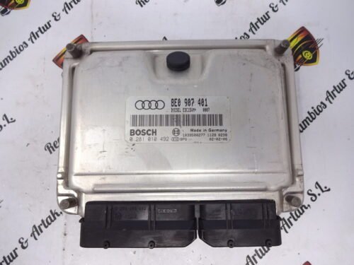 Centralita del motor  VW AUDI A4 0281010492 8E0907401