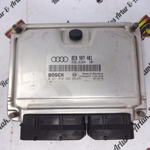 Centralita del motor  VW AUDI A4 0281010492 8E0907401
