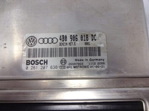 Centralita del motor  AUDI A6 0261207636 4B0906018DC 4BO906018DC
