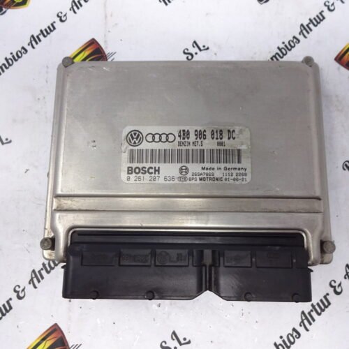 0261207636 4B0906018DC 4BO906018DC Centralita del motor AUDI A6 0261207636 4B0906018DC 4BO906018DC