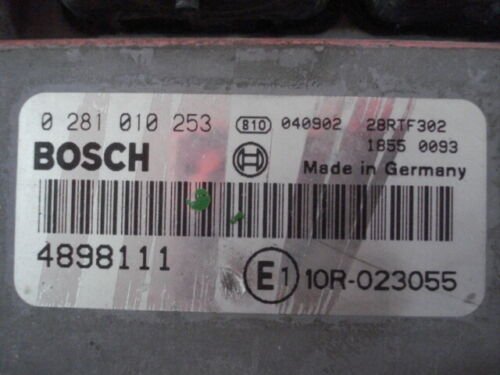 Centralita del motor IVECO EUROCARGO TECTOR 0281010253 4898111 0 281 010 253