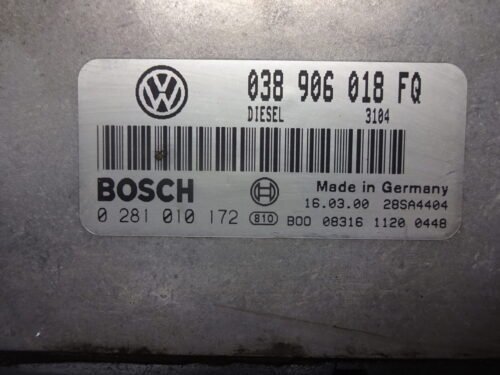 Centralita del motor VW Passat AUDI 0281010172 038906018FQ
