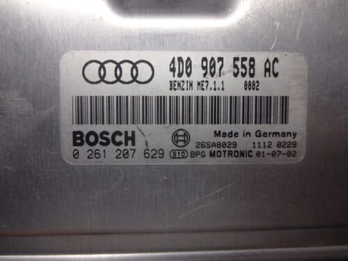 Centralita del motor  AUDI 0261207629 4D0907558AC 4DO907558AC