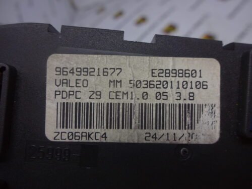 Botonera Elevalunas PEUGEOT 607 9649921677 503620110106 E2898601