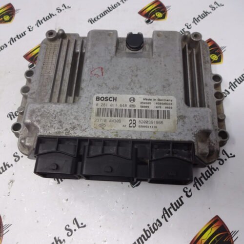Centralita del motor Renault 0281011648 8200391966 8200514116
